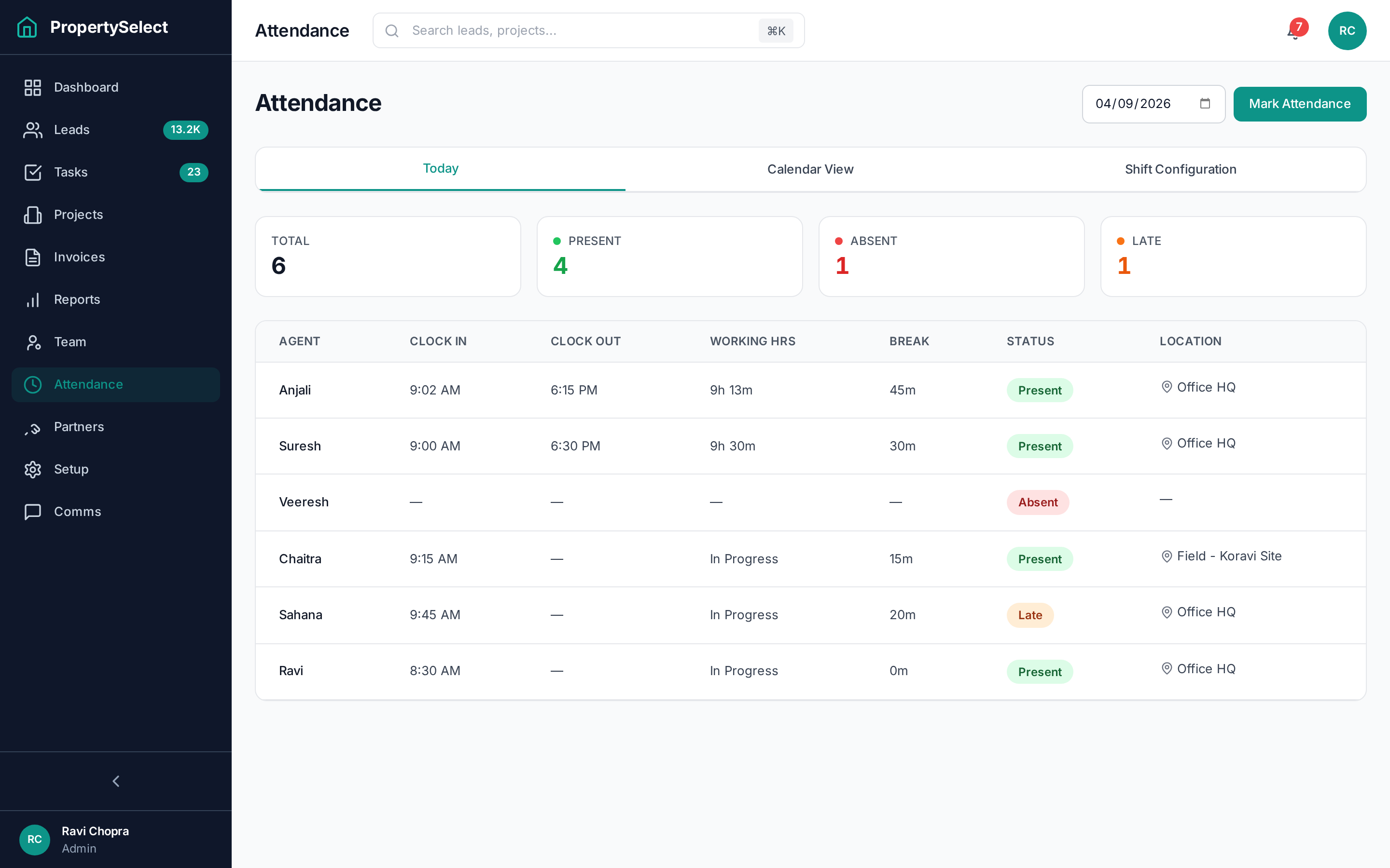 Attendance module